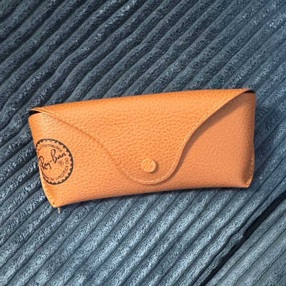 Ray-Ban Brown Leather Sunglasses Case